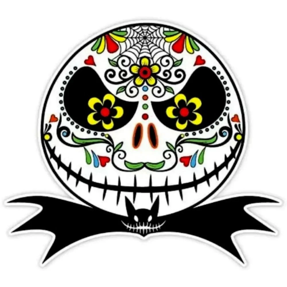 Sugar Skull Style Jack Skellington‎ Vinyl Sticker